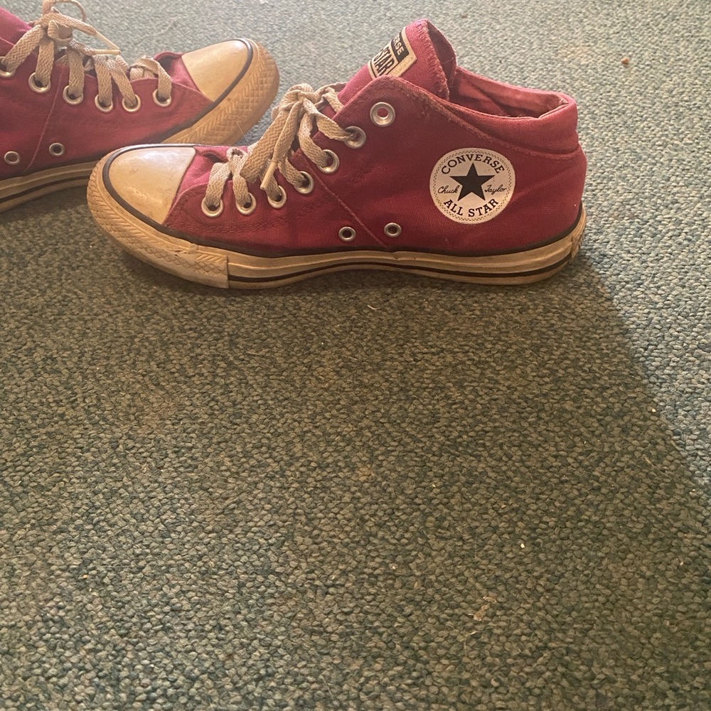 Rare Converse Burgundy High Tops